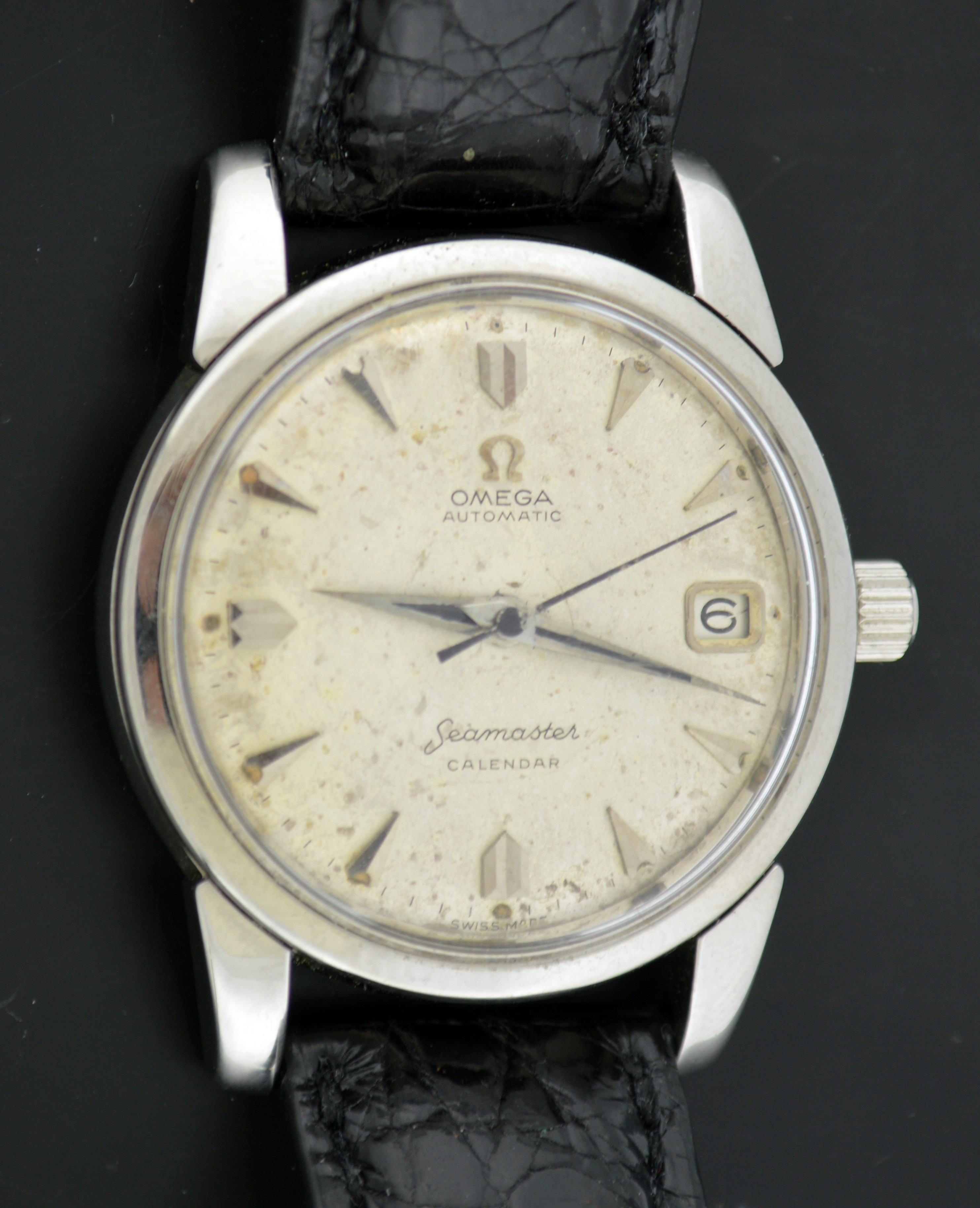 Vintage 1958 Omega Seamaster 2849 Cal 503 34mm Steel Date Automatic ...